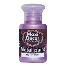 Ακρυλικό Μεταλλικό Χρώμα 60ml Maxi Decor Μωβ ΜE117_ME117060